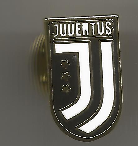 Pin Juventus neu schwarz 3 Sterne gold